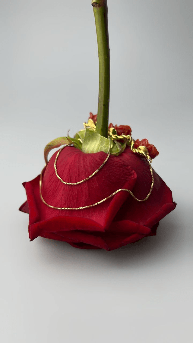 Collana Rosa Corallo Spinata