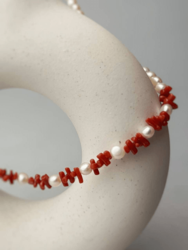 Collana Corallo e Perle