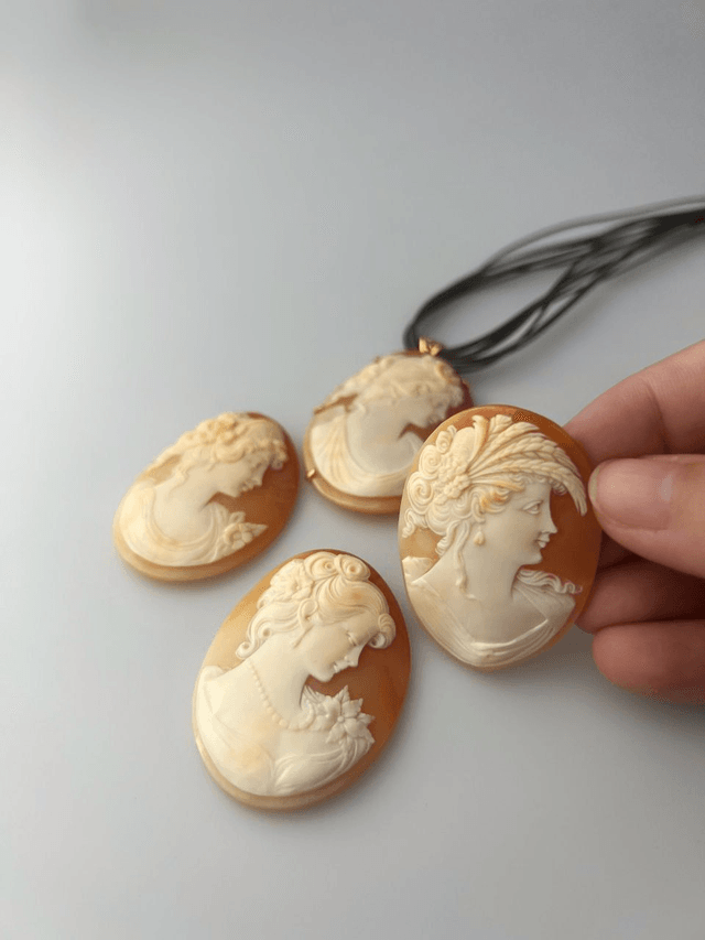 Pendente Cammeo Classico Corniola