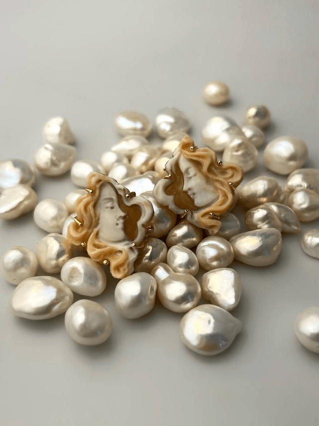 Orecchini Cammeo Dama dell'Alba