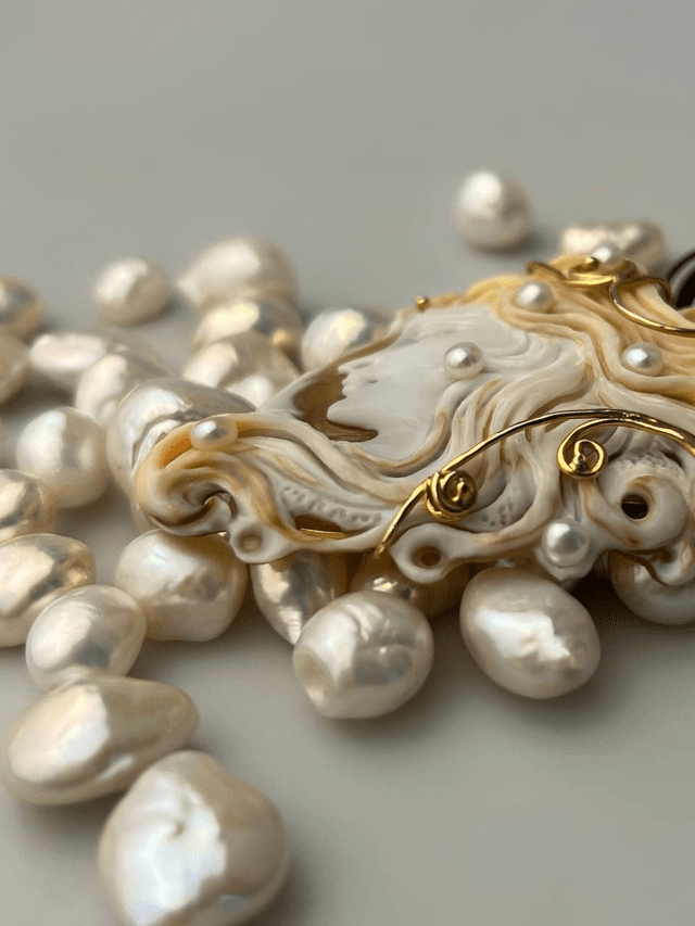 Pendente Cammeo Dama dell’Alba dai Capelli di Rugiada