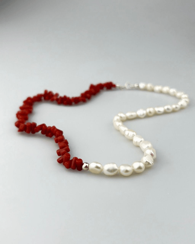 Collana Alterego Corallo e Perle