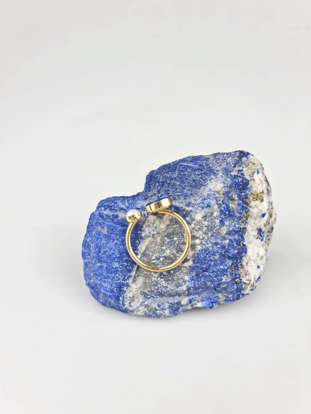 Anello Riflessi di Luna in Lapis e Perle