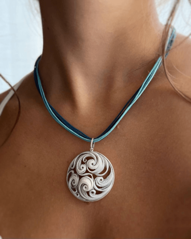 Pendente Onde Del mare Cammeo