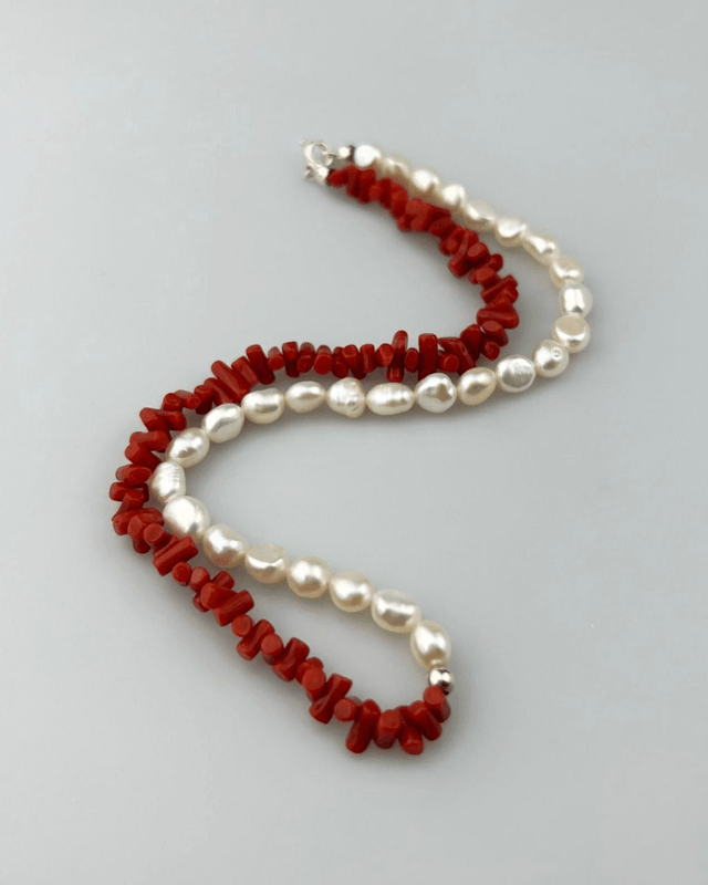 Collana Alterego Corallo e Perle