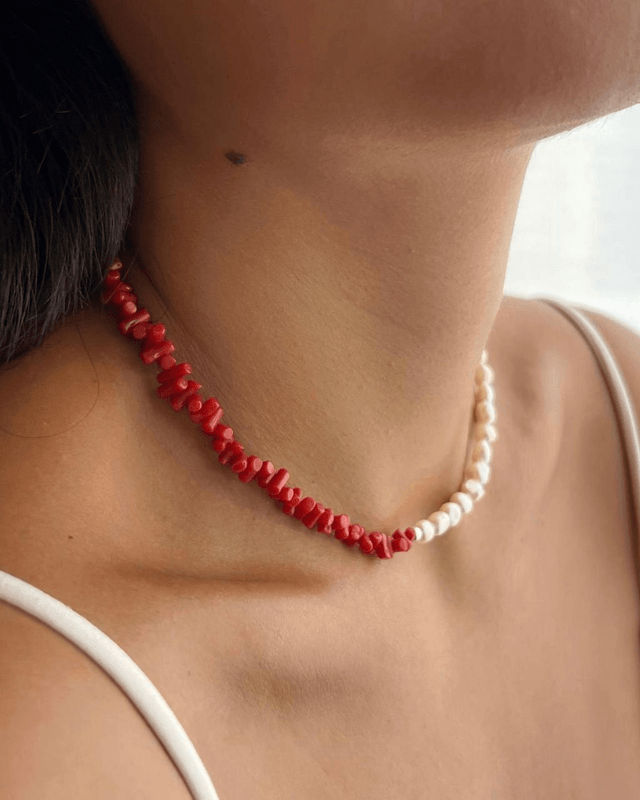 Collana Alterego Corallo e Perle