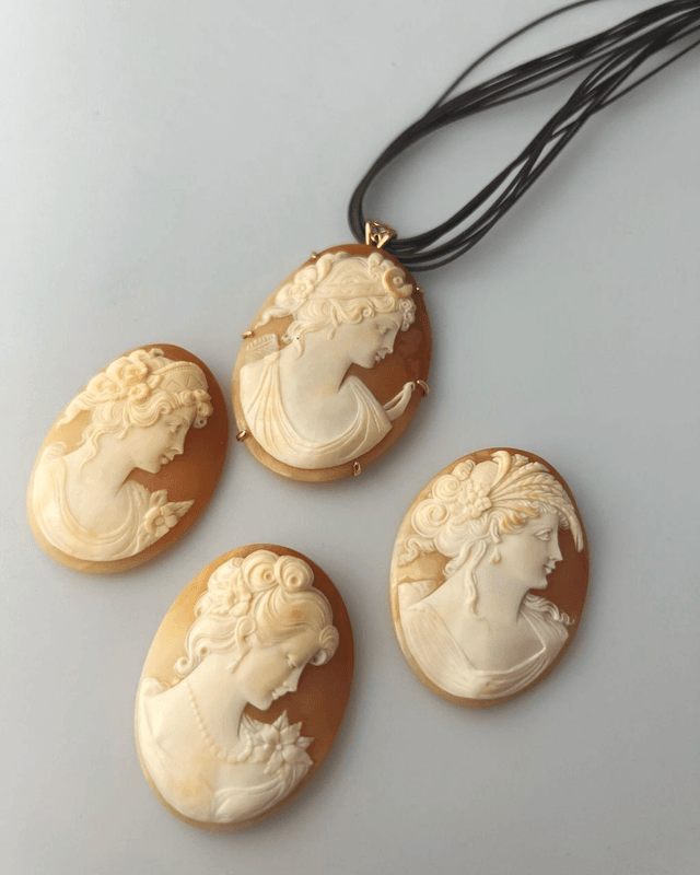 Pendente Cammeo Classico Corniola