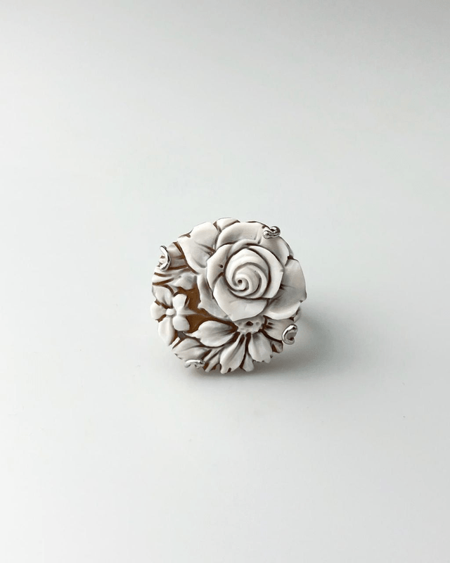 Anello Fiori Cammeo