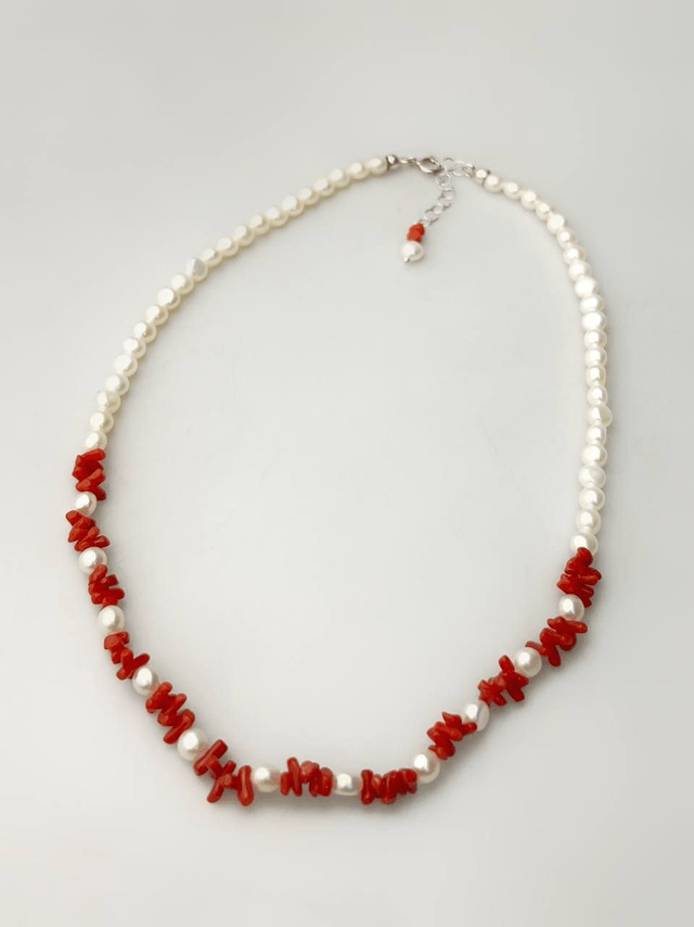 Collana Corallo e Perle