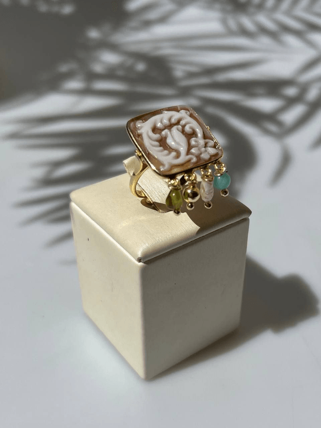 Anello Cammeo Maioliche di Vietri