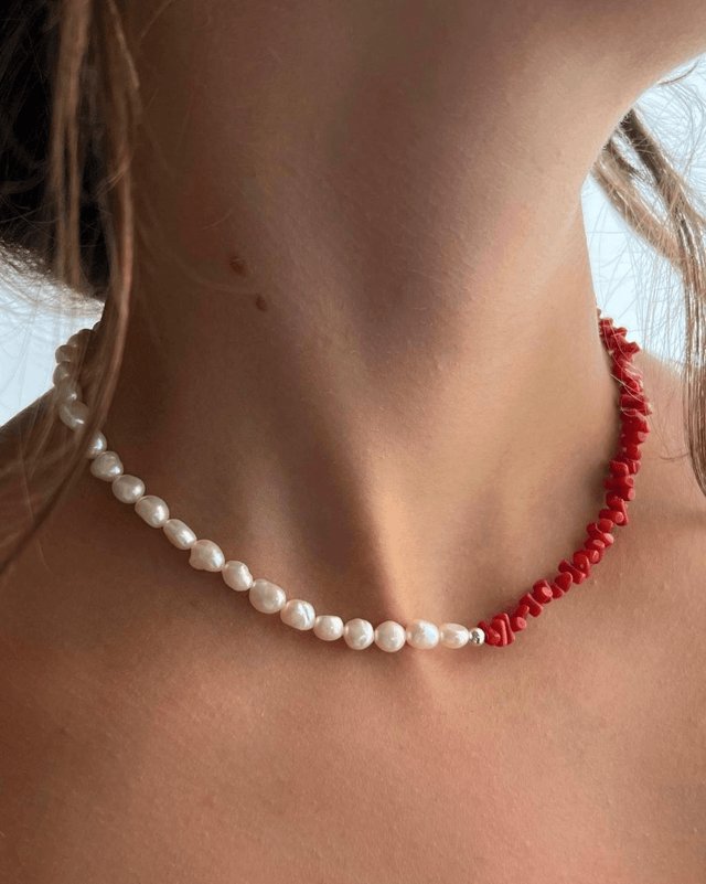 Collana Alterego Corallo e Perle