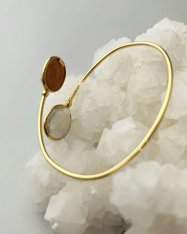 Bracciale Pura – Rosa Cammeo e Perla Moneta