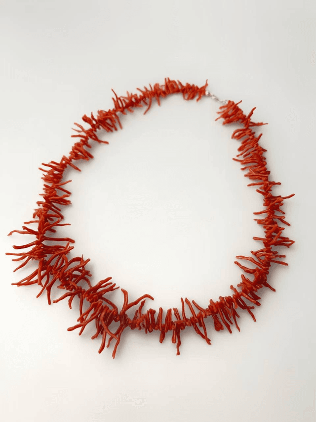 Collana Corallo Rosso Frangia