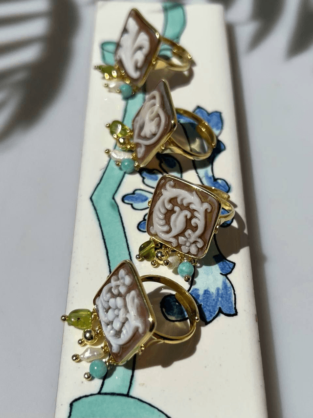 Anello Cammeo Maioliche di Vietri
